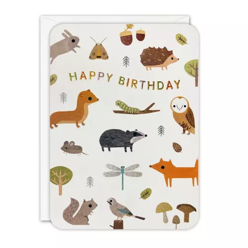 Birthday Woodland Sprouts Greeting Card