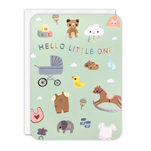New Baby Sprouts Greeting Card