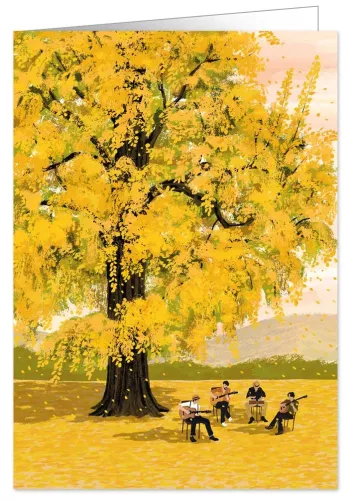 music in autumne, Greeting Card
