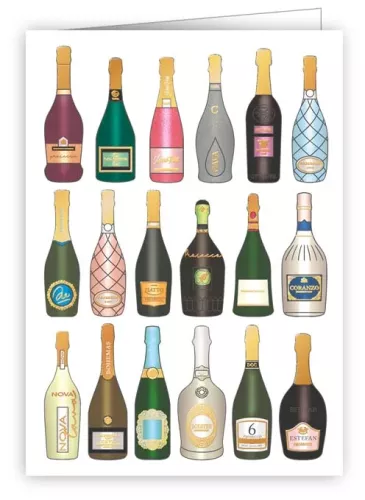 champagne, Mini Card