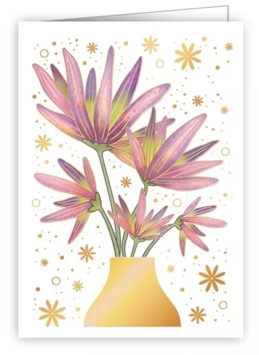 flowers and butterflies, Mini Card