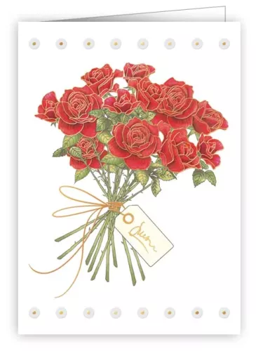 bouquet of roses, Mini Card