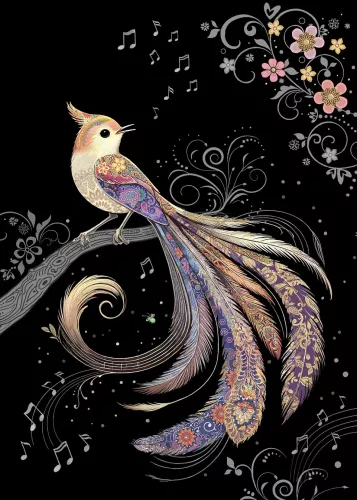 Paradise Bird, Greeting Card