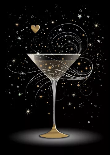 Cocktail, Greeting Card