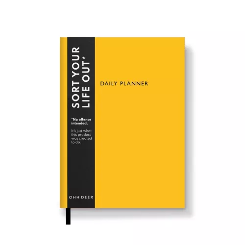 Neon Amber Linen Daily Planner