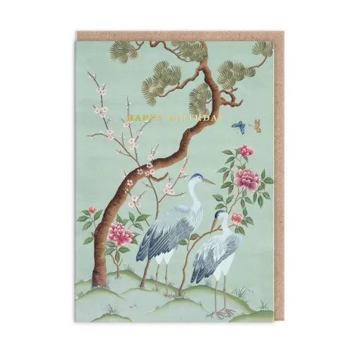 Heron Landscape, Greeting Card