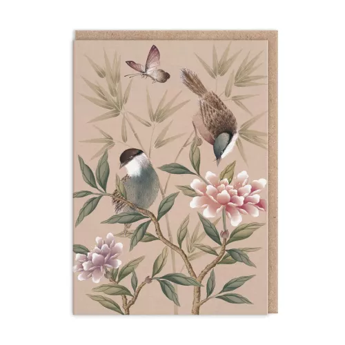 Bamboo and Birds, Greeting Card