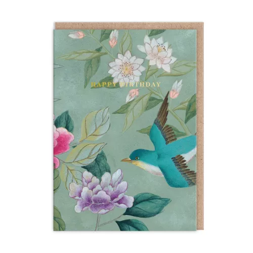 Swooping Bluebird, Greeting Card
