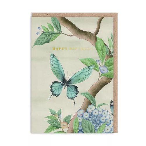 Butterfly Blue, Greeting Card