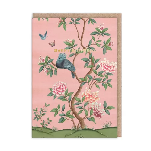 Faraway Tree Pink, Greeting Card