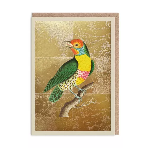 Lemon Throated Barbet Greeting Card