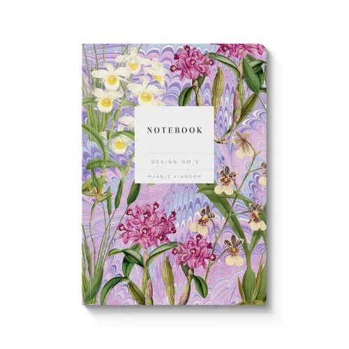 Marble Orchids Paperback Notebook (A5) (12222)