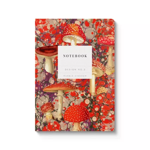 Marble Fungi Perfect Bound Notebook A5