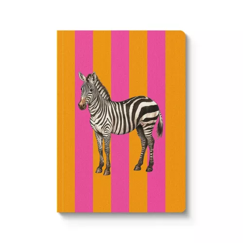 Striped Zebra Paperback Notebook (A5) (12359)