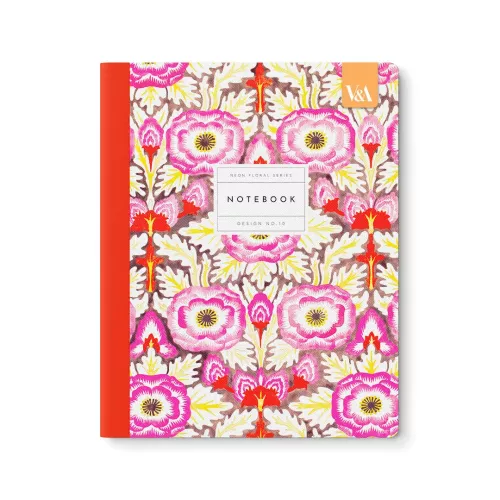 Neon Floral Symmetrical Primrose Exercise Book (8x10) (12557)
