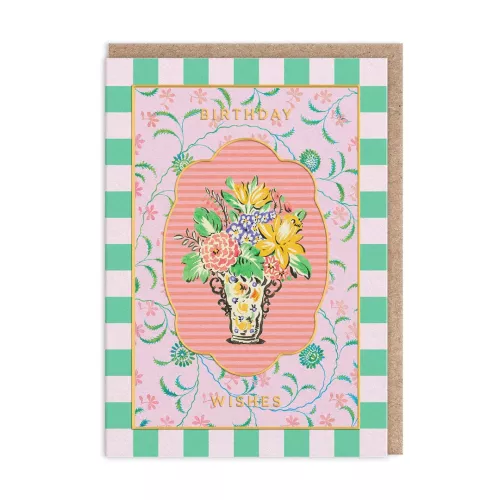 Cottagecore Large Vase Greeting Card (12601)