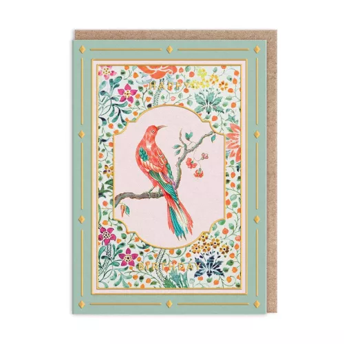 Cottagecore Bird on a Branch Greeting Card (12605)