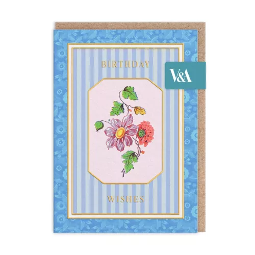 Cottagecore Flower on a Vine Greeting Card (12609)