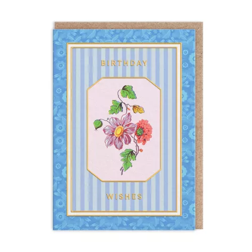 Cottagecore Flower on a Vine Greeting Card (12609)