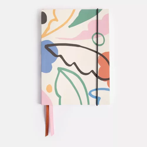 Abstract Botanical A5 Soft Cover Notebook