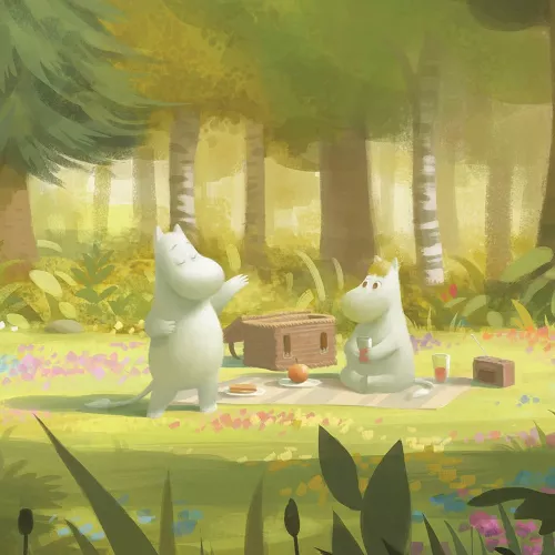 Moomin Picnic Greeting Card