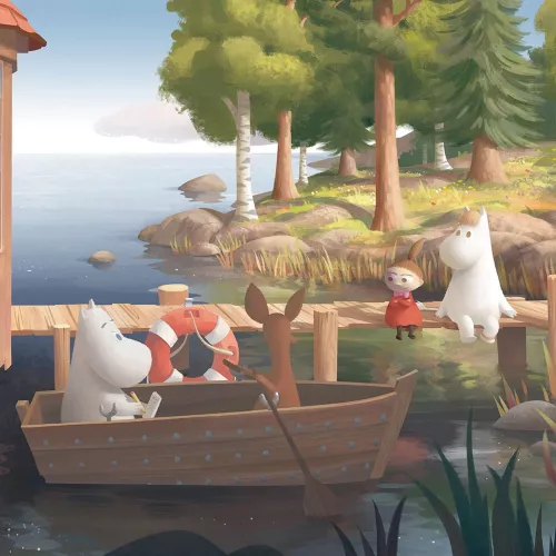 Moomin Boat Greeting Card