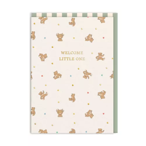 Cath Kidston Welcome Little One Bears Greeting Card (11525)