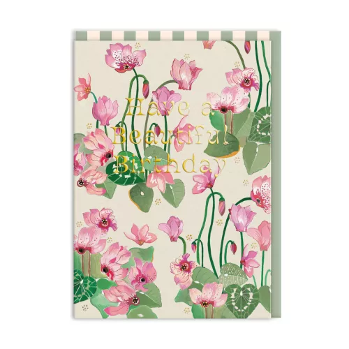 Beautiful Birthday Cyclamen Card