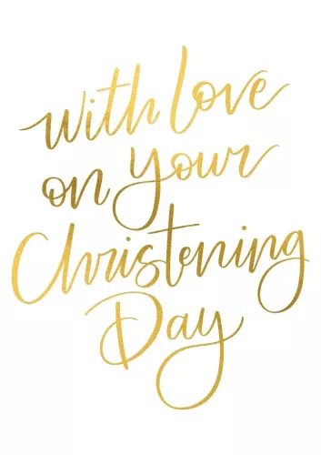 With Love on your Christening Day, Greeting Card