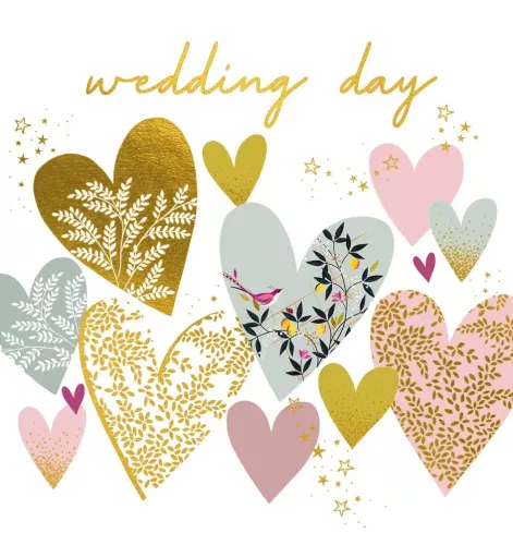 Wedding Hearts, Greeting Card