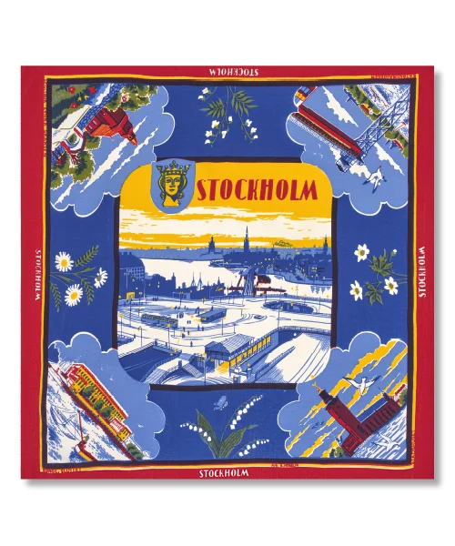 Stockholm Sidenschalett, firma Enar Ström, Kvadratiskt Vykort