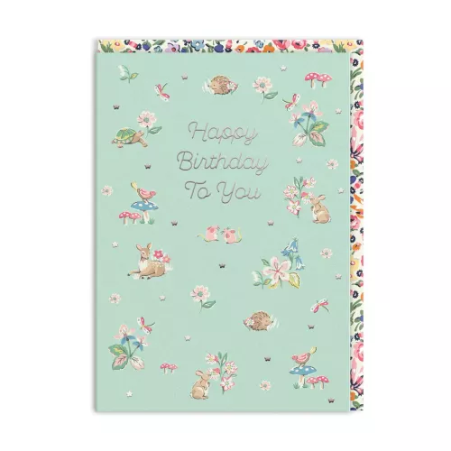 Cath Kidston Woodland Creatures Birthday Card (11506)