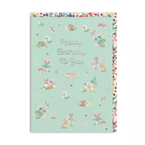 Cath Kidston Woodland Creatures Birthday Card (11506)