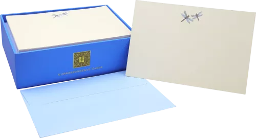 Blue Dragonflies Correspondence Cards