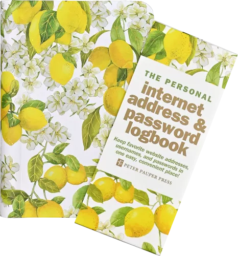 Amalfi Lemons Internet Address & Password Logbook