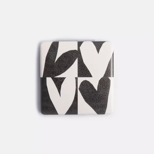 Mono Checkmate Square Pocket Mirror