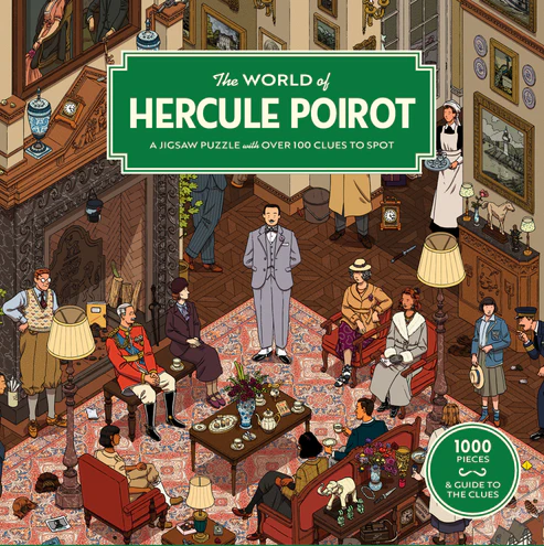 The World of Hercule Poirot, 1000 Piece Puzzle with Clues