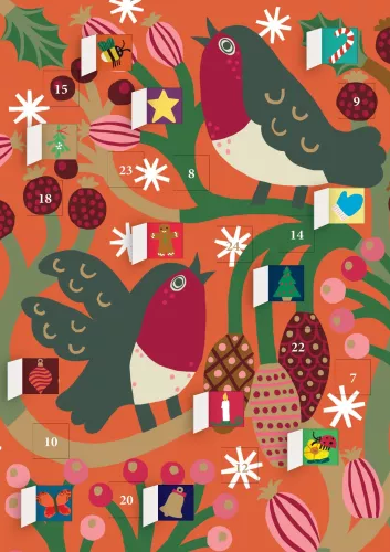 Christmas Chorus Advent Calendar Card