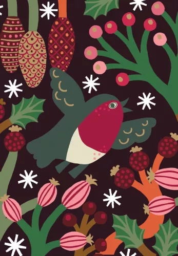 Christmas Chorus Greeting Card single