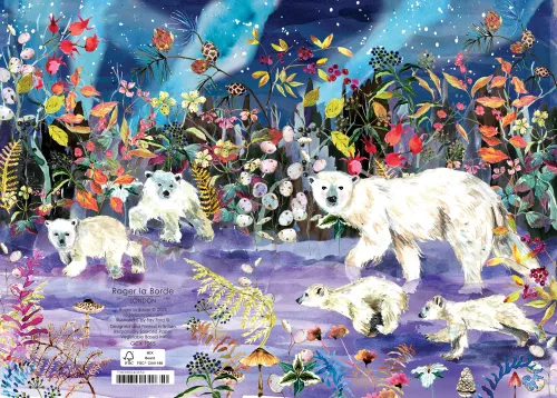 Aurora Bears Greeting Card single