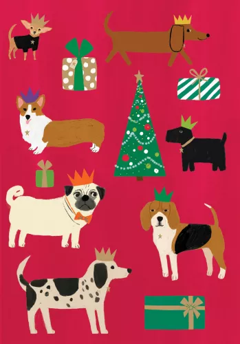 Chouchou Chien Greeting Card single