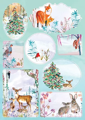Wild Winters Song Sticker Label Sheets