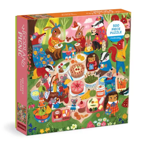Woodland Picnic 500 Piece Family Puzzle (Jigsaw Products)