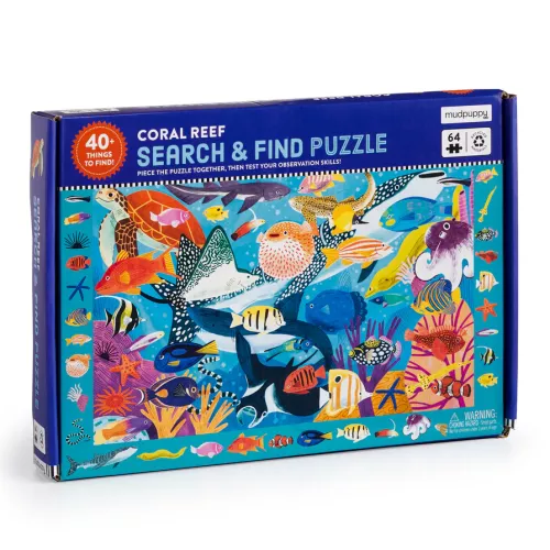 Coral Reef 64 Piece Search & Find Puzzle (Jigsaw Products)
