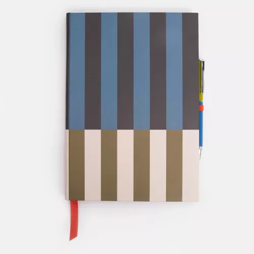 Block Stripe Casebound Notebook & Pen Set