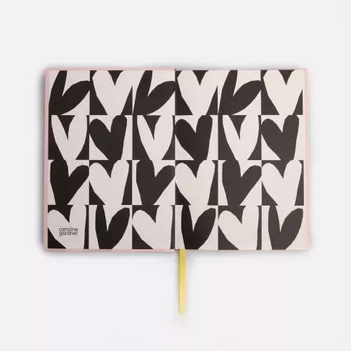 Pink Flowers Slim Hardback Notebook