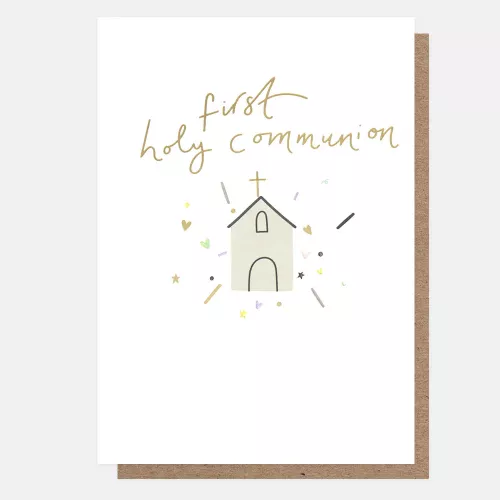 Church First Holy Communion Card