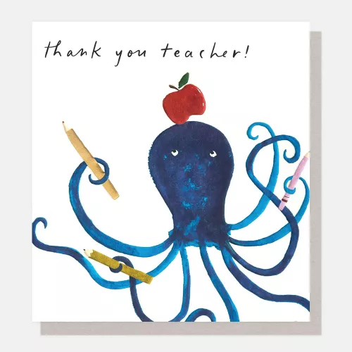 Octopus Thank You Teacher Card