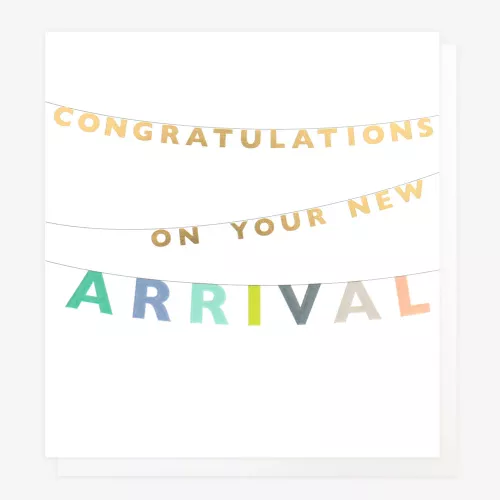 Bunting Congratulations On Your New Baby Card