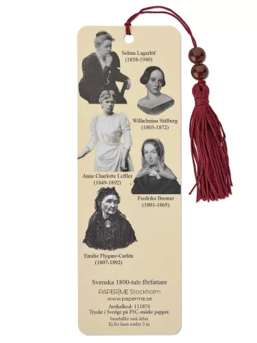 Svenska 1800-tals Författare, Bokmärke